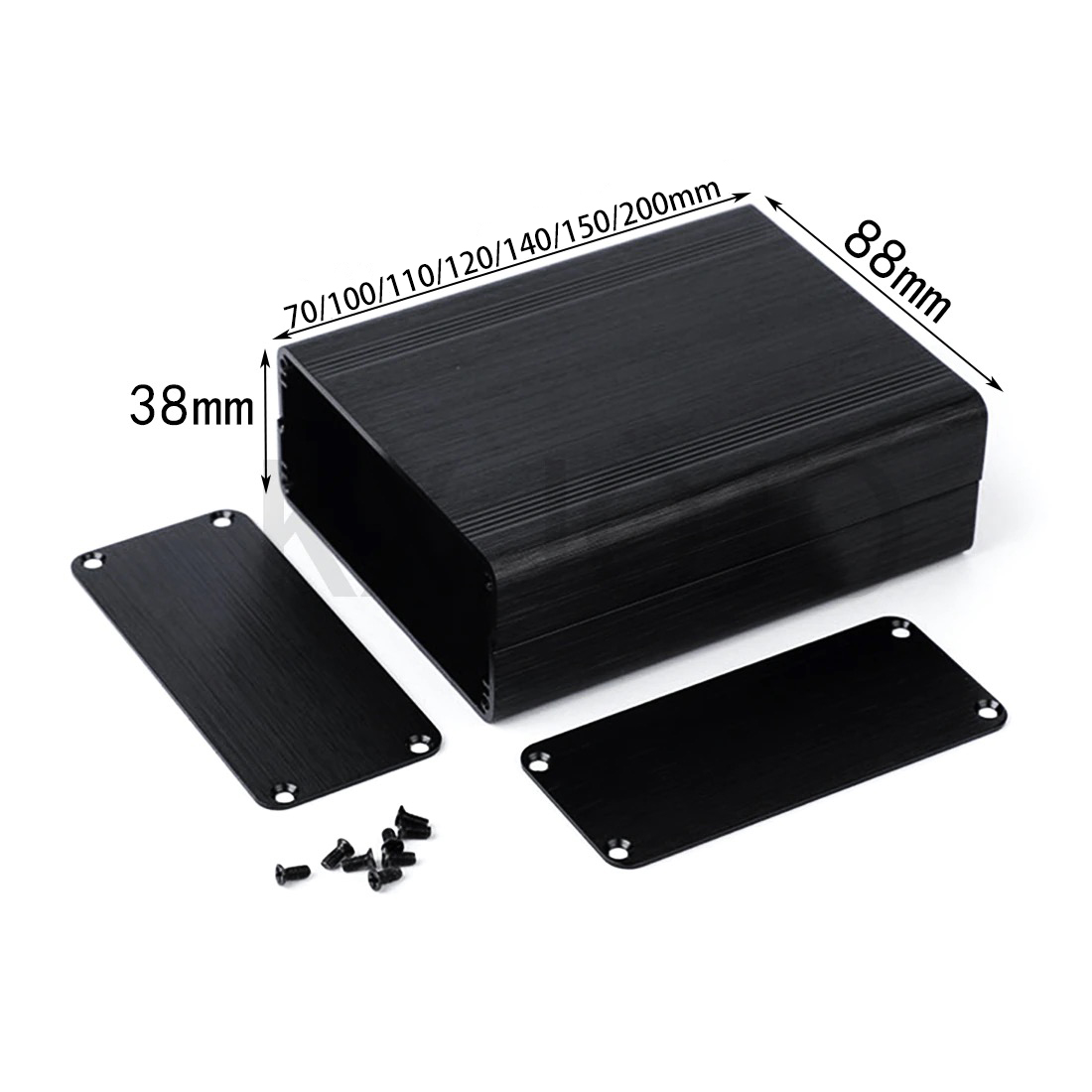 Diy Electronics Box - Aluminium Behuizing 1 stuks 88*38*100/110/120/140/150/200mm Behuizing