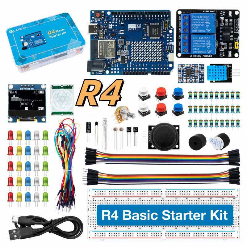 Diy Electronics Project Kit - UNO R4 WiFi-compatibele ontwikkelset met sensoren