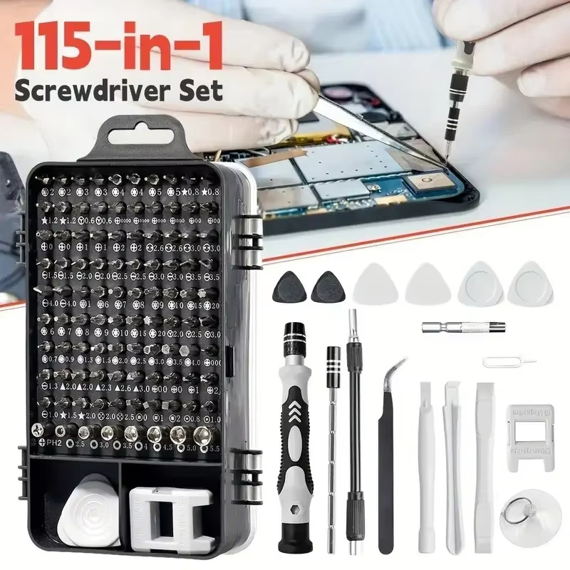 Diy Electronics Project Kit - 115-delige precisie schroevendraaierset met magnetische bits