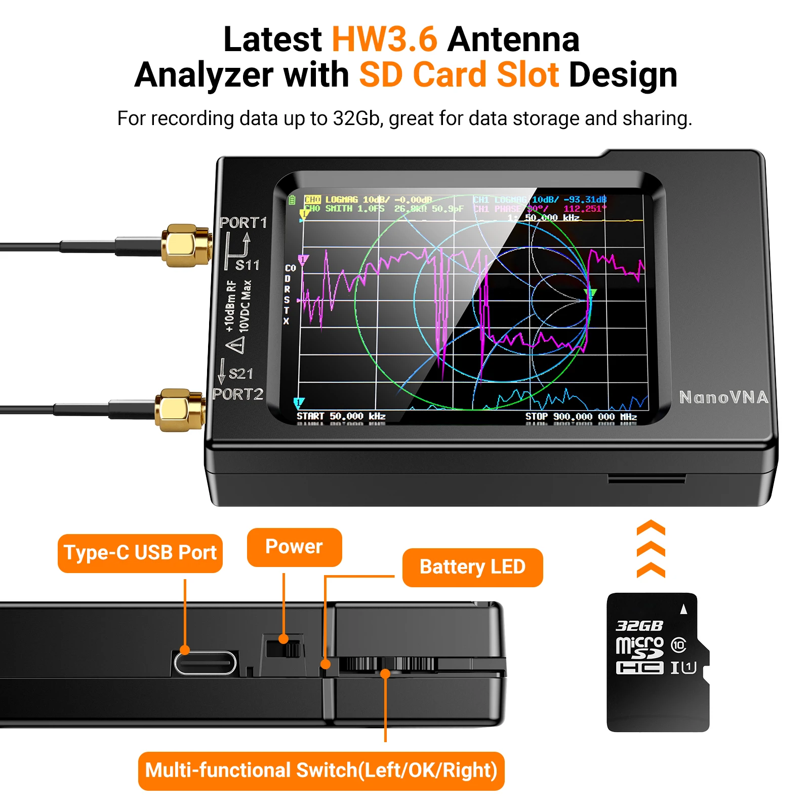 Nanovna-H Vector Netwerk Anten - Logic Analyzer Usb recensie en prijs