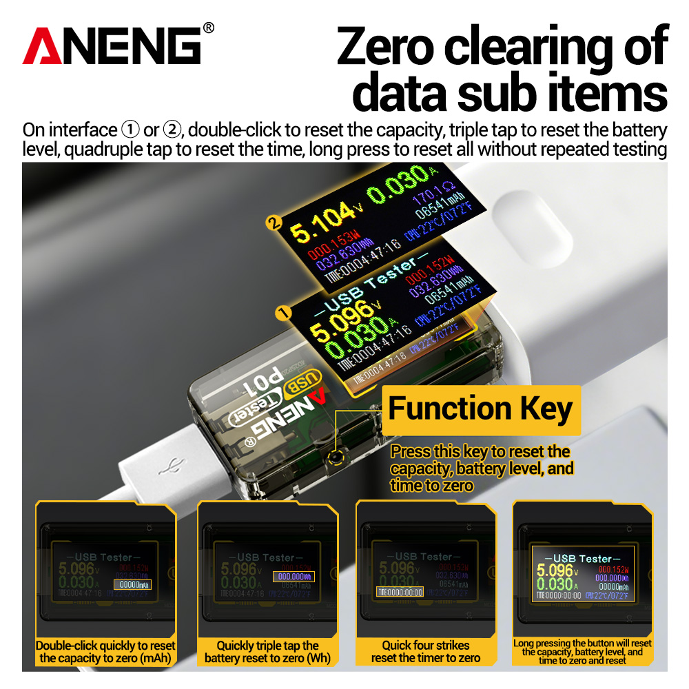 ANENG P01 USB-tester, voltmete - Logic Analyzer Usb recensie en prijs